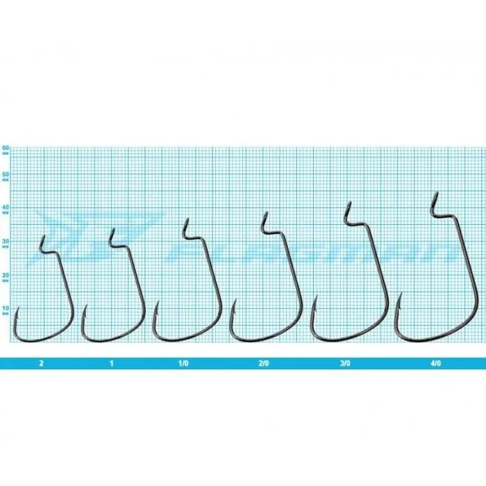 Гачки Flagman Worm Super Wide Gape Offset №1/0