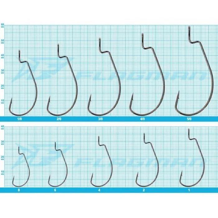 Крючки Flagman Wide Gape Worm Big Eye №2/0