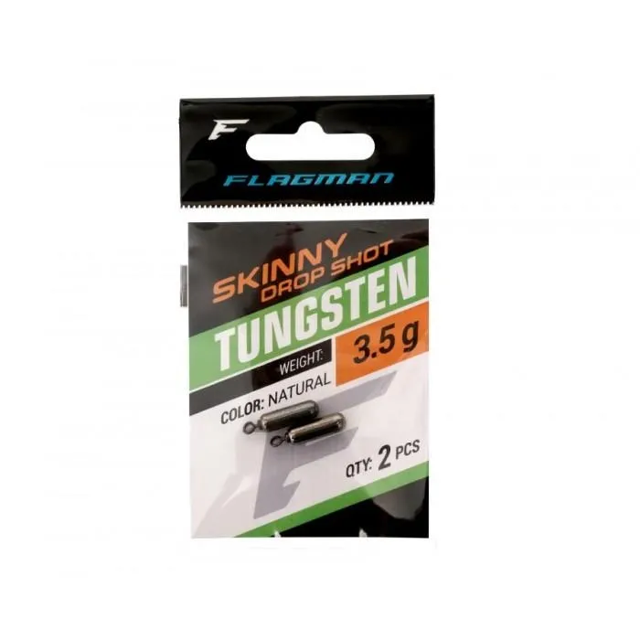 Грузило вольфрамовое Flagman Tungsten Skinny Drop Shot 3.5г