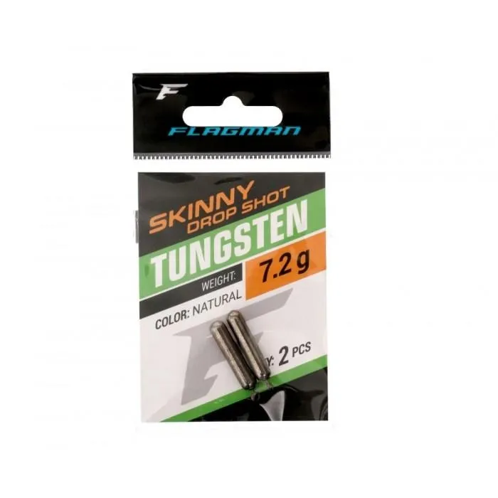 Грузило вольфрамовое Flagman Tungsten Skinny Drop Shot 7.2г