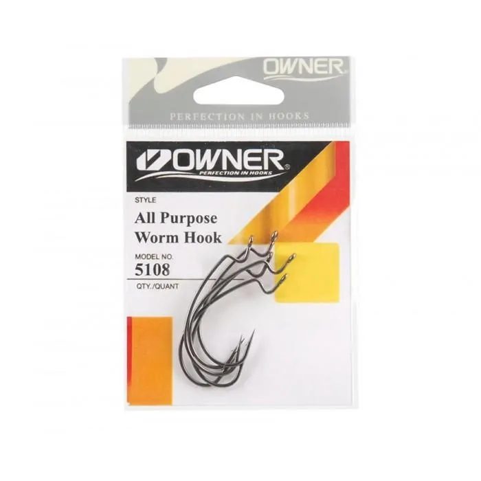 Крючки Owner Offset 5108 All Purpose Softbait Hook №2/0