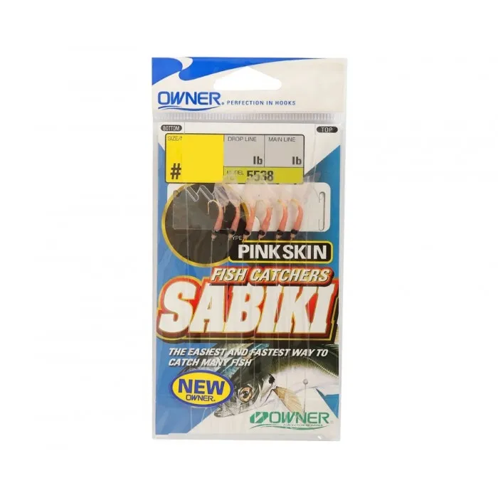 Морське оснащення Owner 5538 Sabiki Shrimp Skin №14, 6 крючков