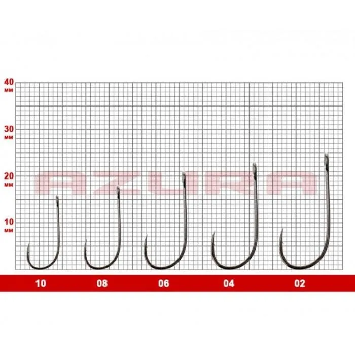 Крючки Azura Tournament Large Eye №8