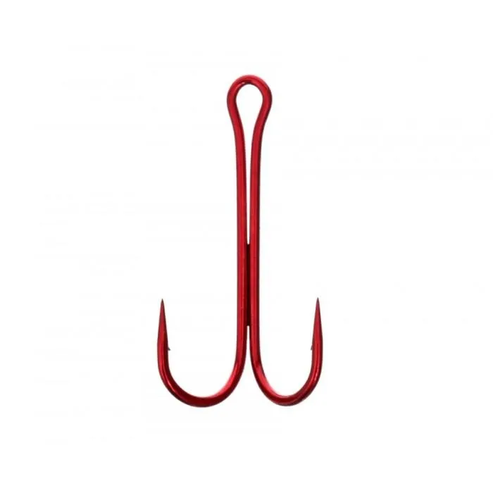 Двійник Flagman Double Hook Long SS Red №3/0