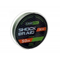 Шок-лідер Carp Pro Shock Braid PE X4 0.16мм 50м Dark Green
