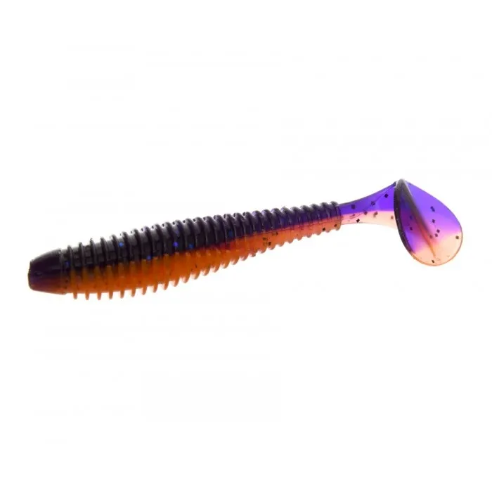 Виброхвост Flagman Mystic Fish Fat 2.8" #0502 Violet / Orange