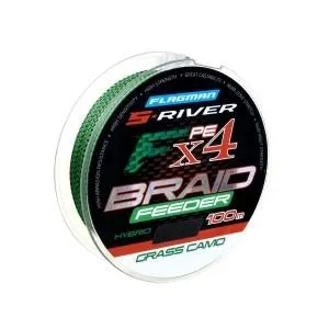 Шнур Flagman S-River Feeder Braid X4 (100 м) 0.14 мм