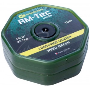 Лідкор RidgeMonkey RM-Tec Lead Free Leader 10m 50lb Weed Green