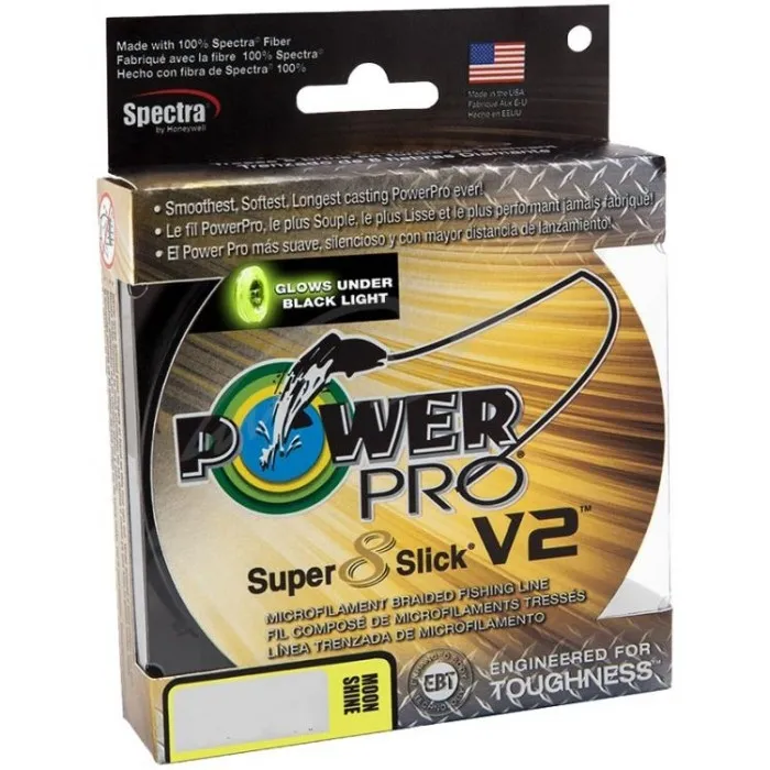 Шнур Power Pro Super 8 Slick V2 (Moon Shine) 275m 0.19mm 33lb/15.0kg
