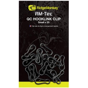 Застібка RidgeMonkey RM-Tec Quick Change Hooklink Clip (20 шт/уп)