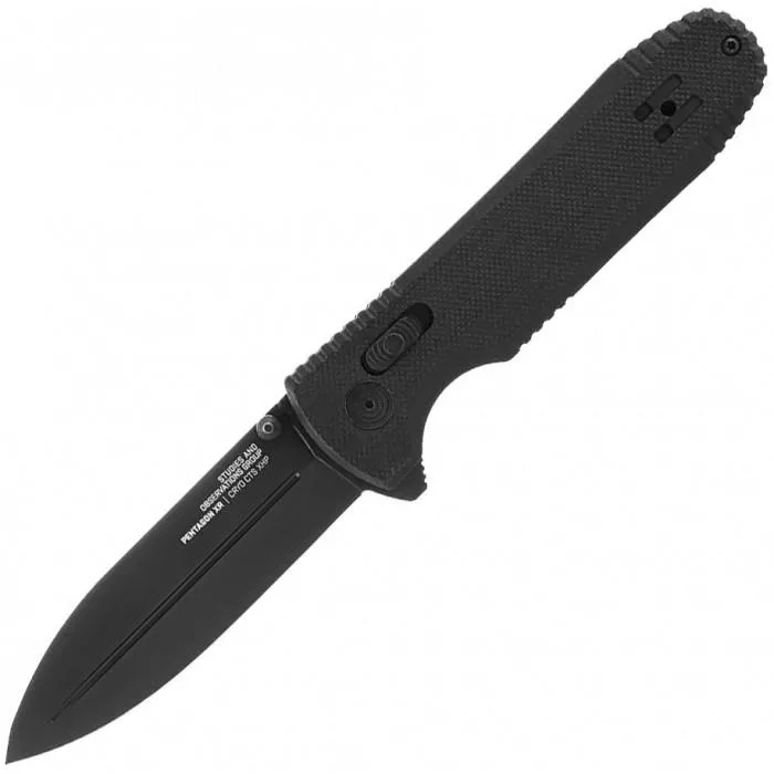 Ніж складаний SOG Pentagon XR (Black), колір Чорний