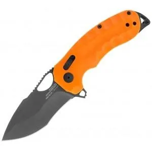 Нож складной SOG Kiku XR LTE (Black) Orange, цвет Оранжевый