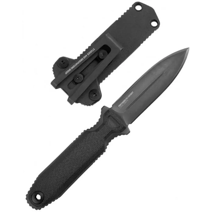 Нож SOG Pentagon FX Covert (BSW) Black, цвет Черный