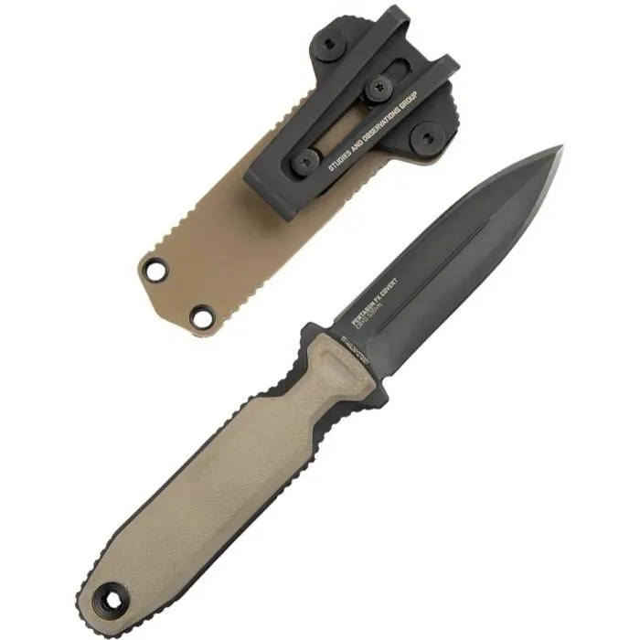 Ніж SOG Pentagon FX Covert (BSW) FDE, колір Коричневий