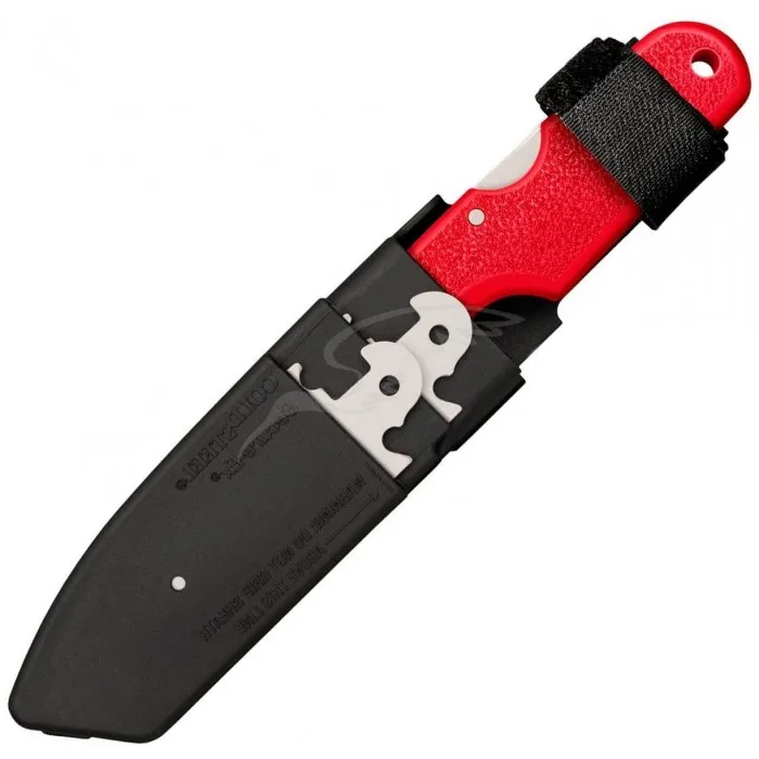 Нож с фиксированным клинком Cold Steel Click-N-Cut (3 сменных лезвия) красная ручка