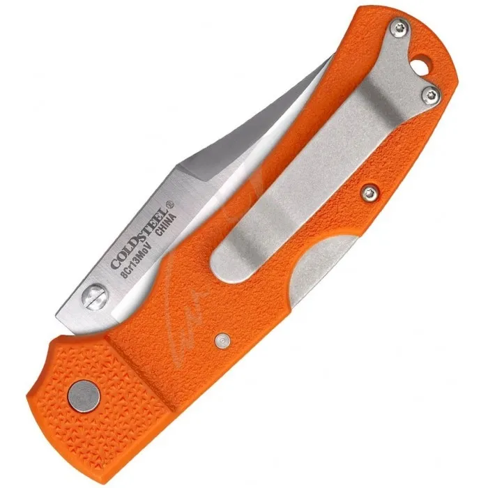 Нож со складным клинком Cold Steel Double Safe Hunter (orange) оранжевая ручка