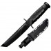 Нож с фиксированным клинком Cold Steel Leatherneck Tanto Powder Coated, D2 черная ручка