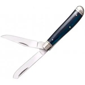 Нож складной Cold Steel Mini Trapper (Satin) Blue Bone, цвет Синий