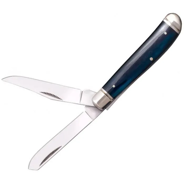 Нож складной Cold Steel Mini Trapper (Satin) Blue Bone, цвет Синий