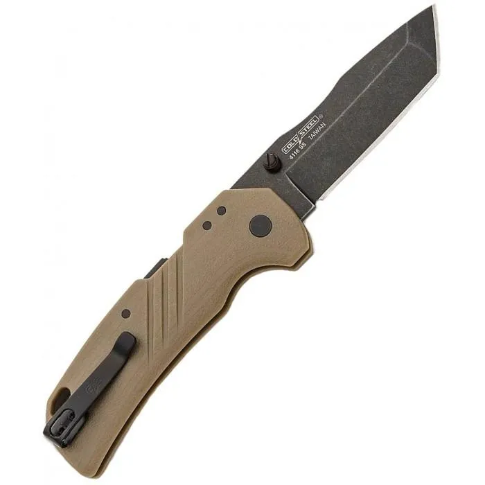 Нож складной Cold Steel Engage 3" Tanto Point (BS) FDE, цвет Коричневый