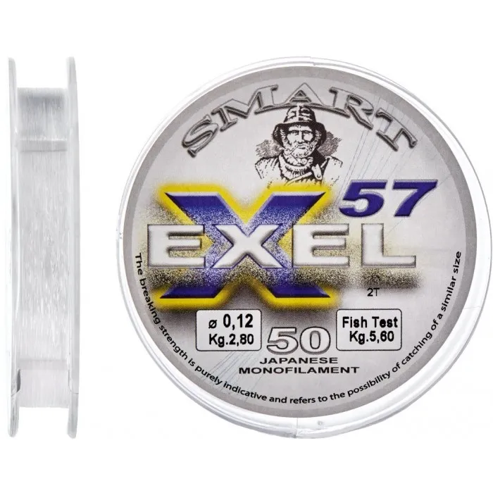 Волосінь Smart Exel 57 (50 м) цв. Прозорий, 0.25 мм