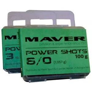 Набор грузил Maver Power Shots для поплавка 100 гр/уп (0.475 гр) номер 3/0