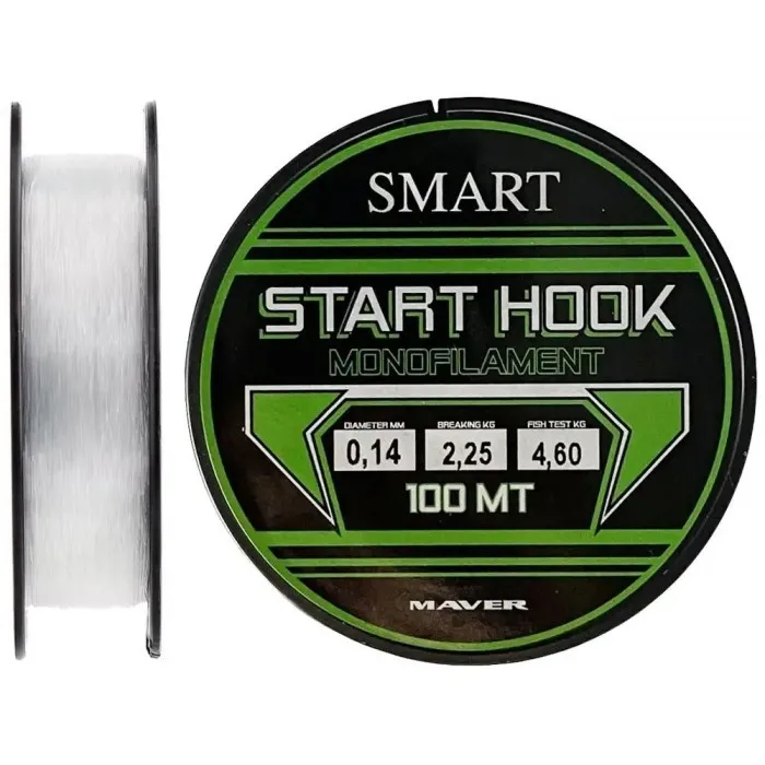 Леска Smart Start Hook (100 м) цв. Прозрачный, 0.14 мм