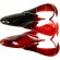 Силикон Keitech Noisy Flapper 3.5" (5 шт/упак) ц:467 black red belly