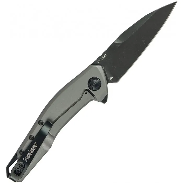 Ніж складаний Kershaw Sanctum (Black Stonewash) ручка Сіра