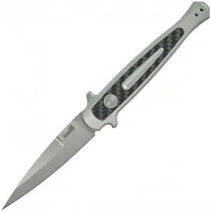 Нож складной Kershaw Launch 8 (Black PVD) ручка Серая