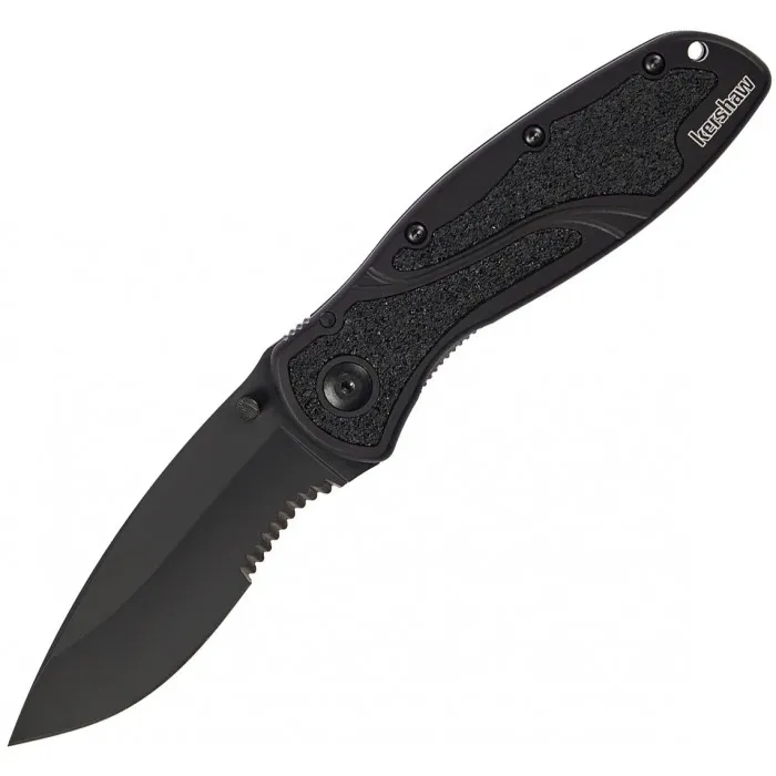 Ніж складаний Kershaw Blur Black Blade (Cerakote) ручка Чорна