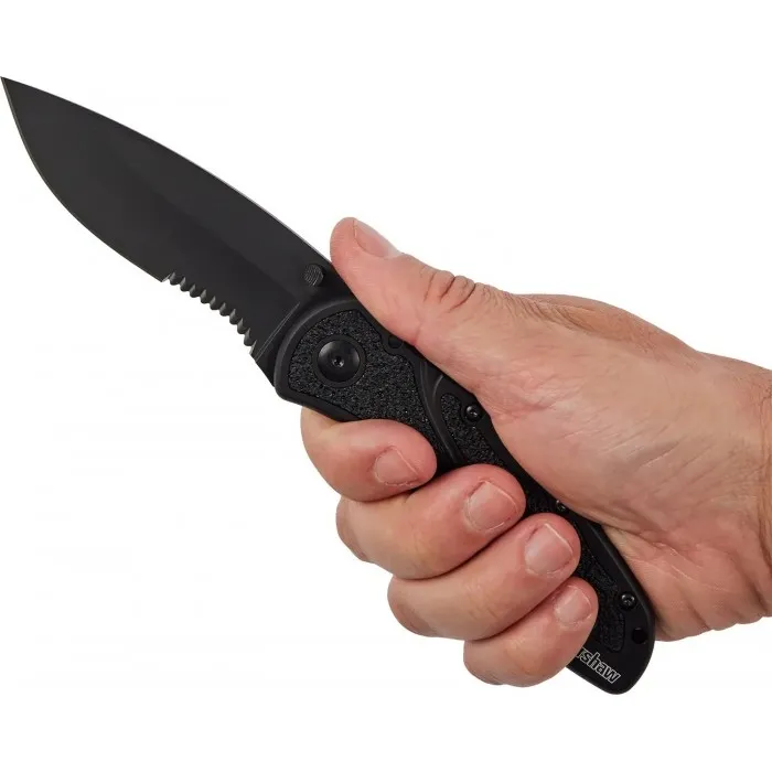 Ніж складаний Kershaw Blur Black Blade (Cerakote) ручка Чорна