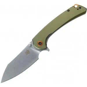 Нож складной Skif Knives Jock SW (aluminium) Olive green, цв. Зеленый