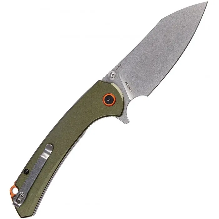 Ніж складаний Skif Knives Jock SW (aluminium) Olive green, кол. Зелений