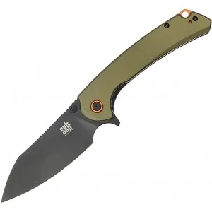 Нож складной Skif Knives Jock BSW (aluminium) Olive green, цв. Зеленый