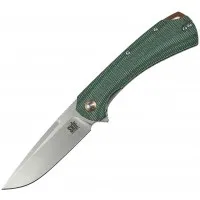 Нож складной Skif Knives Frontier SW, D2 (micarta) Green, цв Зеленый