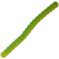 Силікон Big Bite Baits Trout Worm 2" Green/Yellow