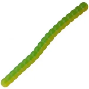 Силикон Big Bite Baits Trout Worm 2" Green/Yellow