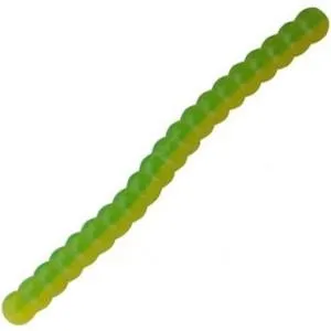 Силикон Big Bite Baits Trout Worm 1" Green/Yellow
