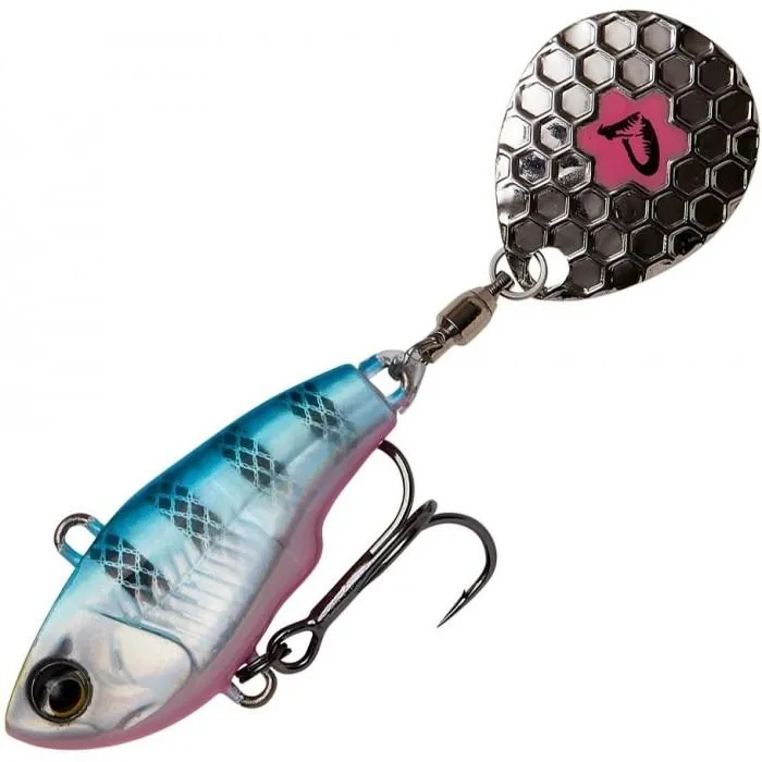 Тейл-спиннер Savage Gear Fat Tail Spin (65 мм 16 гр) цв. Blue Silver Pink