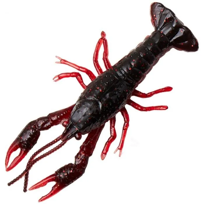 Силикон съедобный Savage Gear Ned Craw 2.5" (4 шт) цв. Black Red