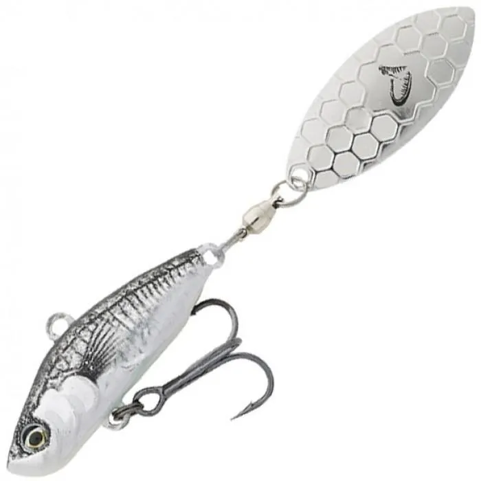 Тейл-спиннер Savage Gear 3D Sticklebait Tailspin 73 мм (17 гр) цв. Black Silver