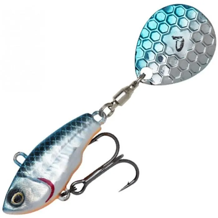 Тейл-спиннер Savage Gear Fat Tail Spin (55 мм 9 гр) цв. Blue Silver