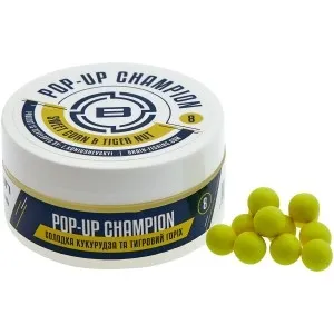 Бойлы Brain Champion Pop-Up (34 гр) 8 мм, Sweet Corn Tiger Nut (Кукуруза, Тигровый орех)