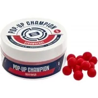 Бойлы Brain Champion Pop-Up (34 гр) 8 мм, Strawberry (клубника)