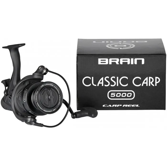 Котушка безінерційна Brain Classic Carp Baitrunner 5000 (4+1BB) 5.0:1, з бейтраннером