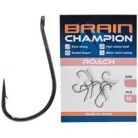 Крючок Brain Champion Roach (цв. черный никель) 10 шт/уп, номер 12