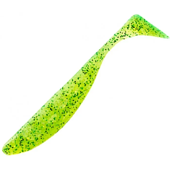 Силикон съедобный FishUp Wizzle Shad 5" (4 шт) 026 Flo Chartreuse Green