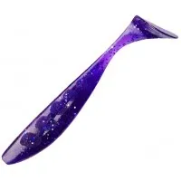 Силикон съедобный FishUp Wizzle Shad 5" (4 шт) 060 Dark Violet Peacock Silver