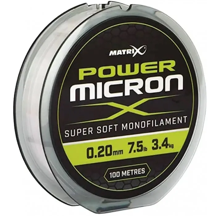 Волосінь Matrix Power Micron X (100 м) кол. Прозорий, 0.14 мм